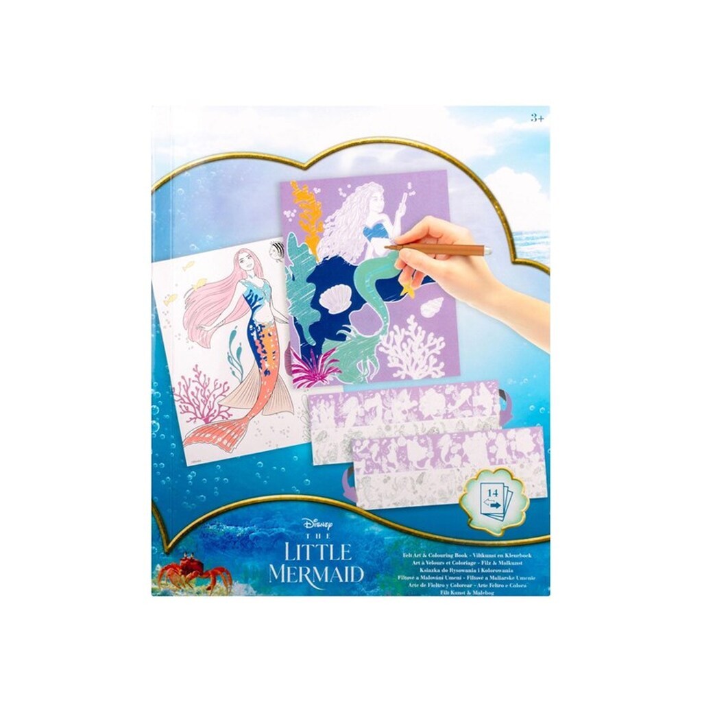 Canenco The Little Mermaid Felt Art and Coloring Book