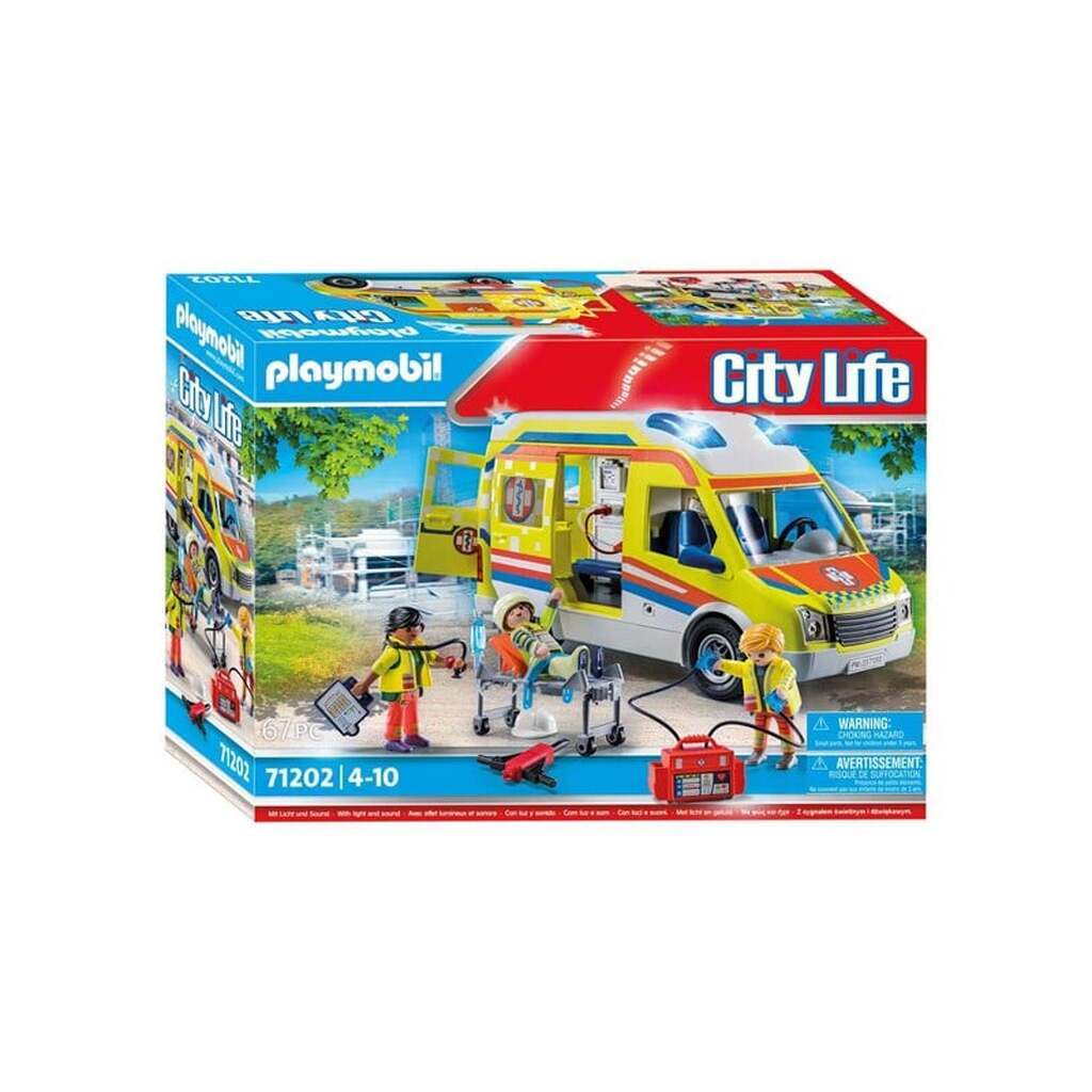 Playmobil City Life - Ambulance med lys og lyd