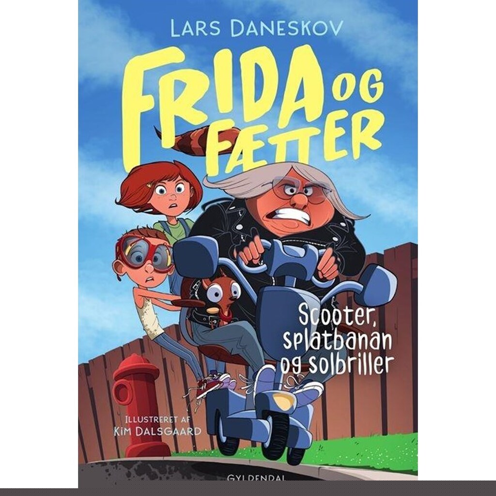 Frida og Fætter 2 - Scooter splatbanan og solbril - Børnebog - Hardcover