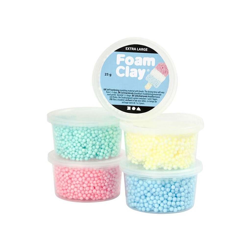 Creativ Company Foam Clay Extra Large 5 Colors