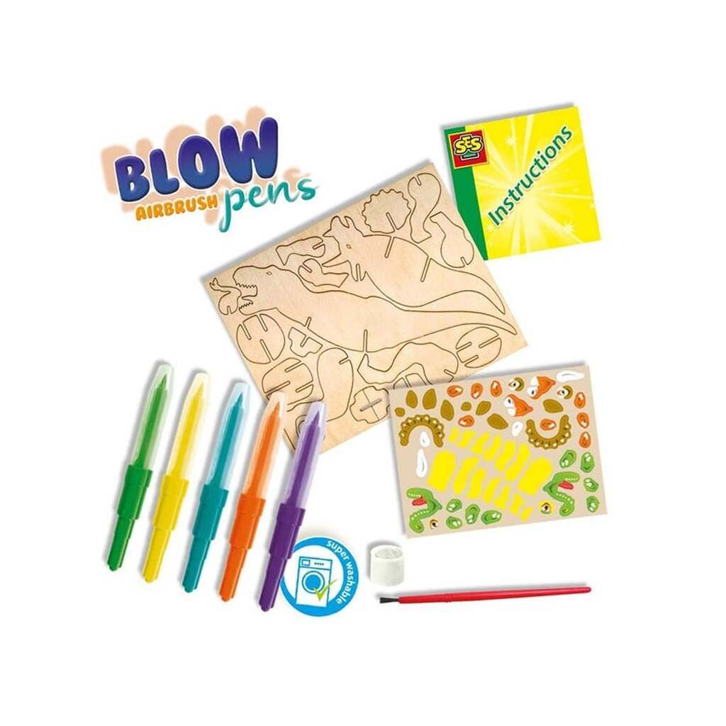 SES Creative - Airbrush Blow Pens Dinos