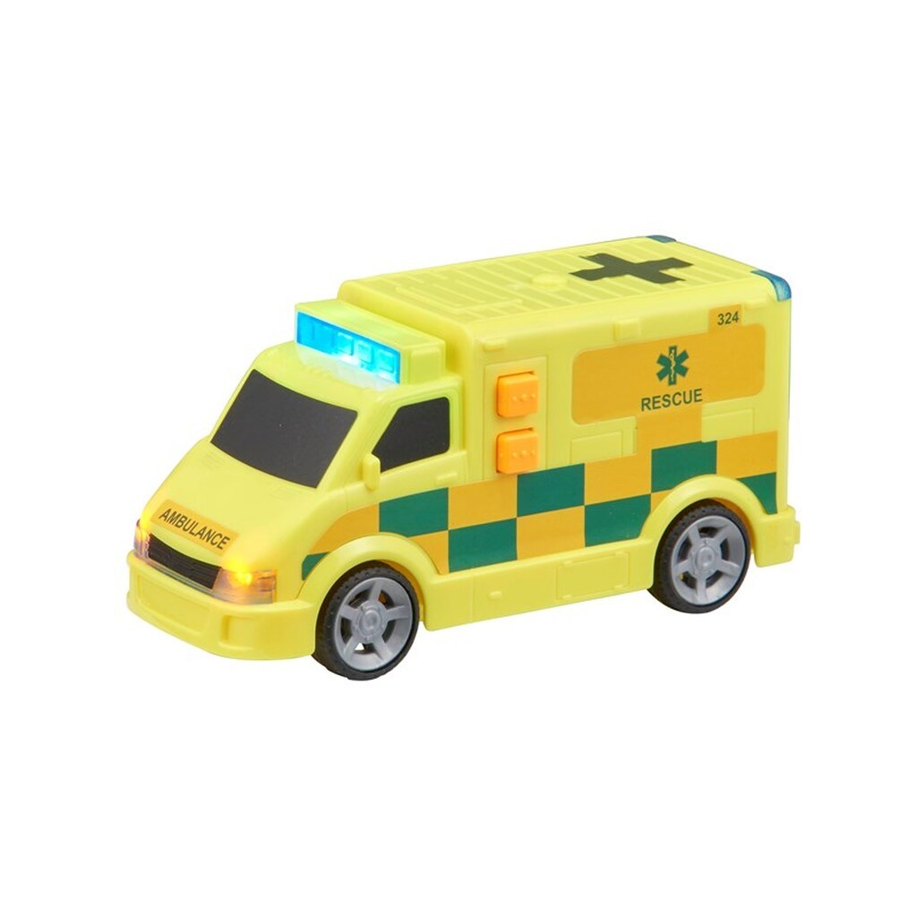 Teamsterz   Small Ambulance with L&amp;S yellow toy