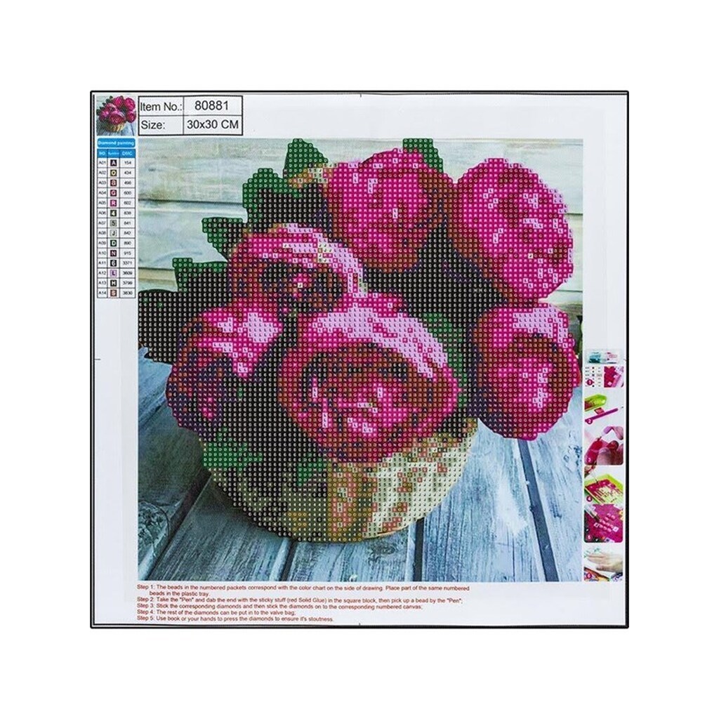 CENTRUM Diamond Painting 30*30cm. BLOMSTER