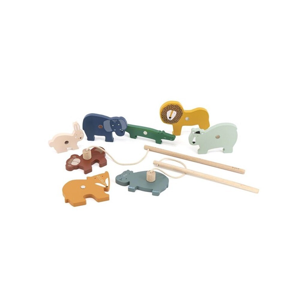Trixie Baby Wooden Fishing Game Animals