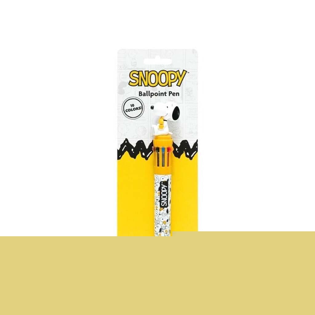Snoopy - 10-color automatic ballpoint pen with a 3D figure from the Lazy Days collection
