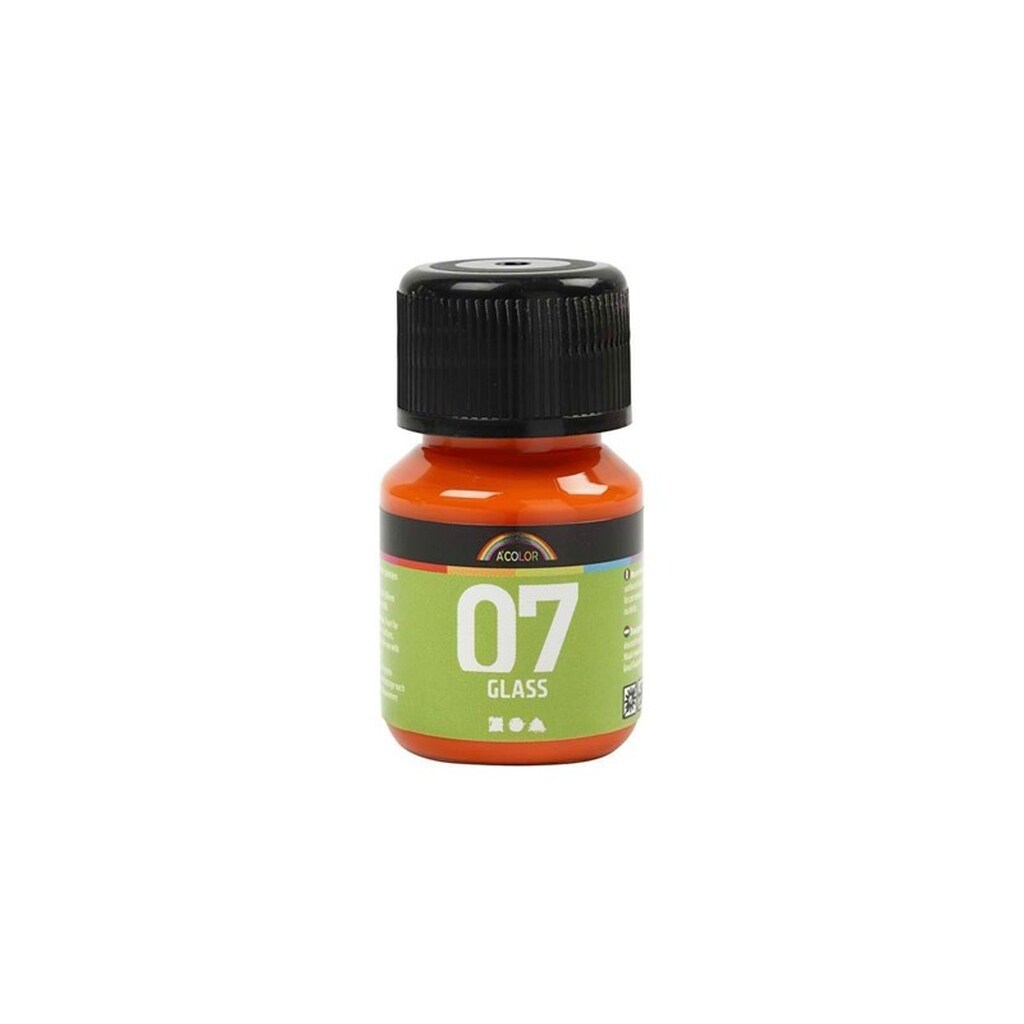 Creativ Company Permanent Glass Paint - Orange 30ml