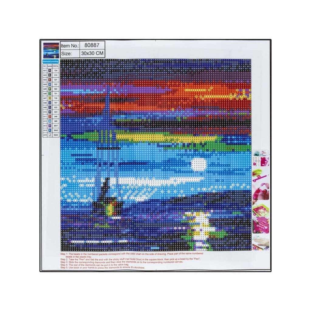 CENTRUM Diamond Painting 30*30cm. MÅNESKIN