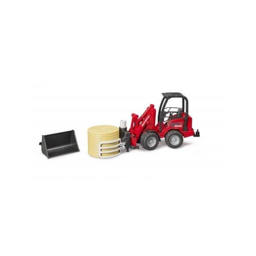 Bruder  Schäffer Compact loader 2630 with bale gripper and 1 bale toy