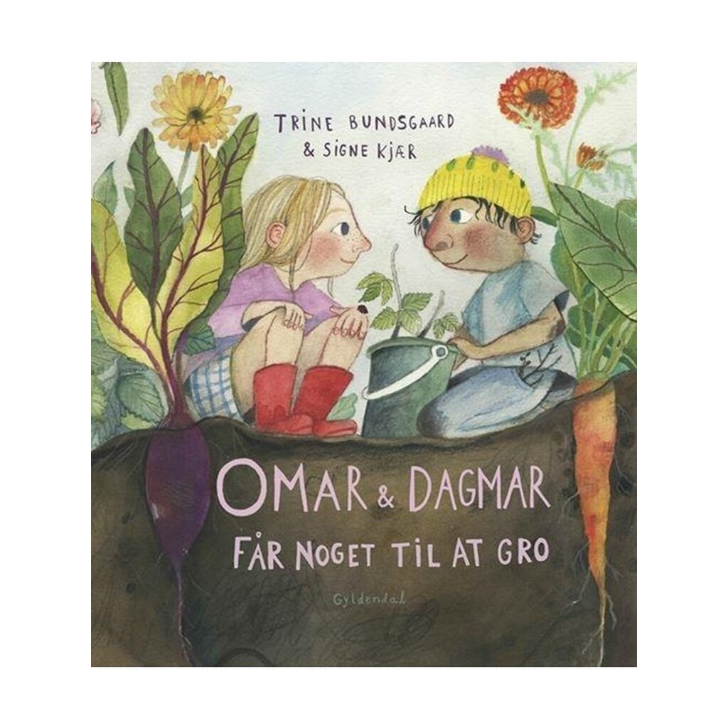 Omar og Dagmar får noget til at gro - Børnebog - Hardcover