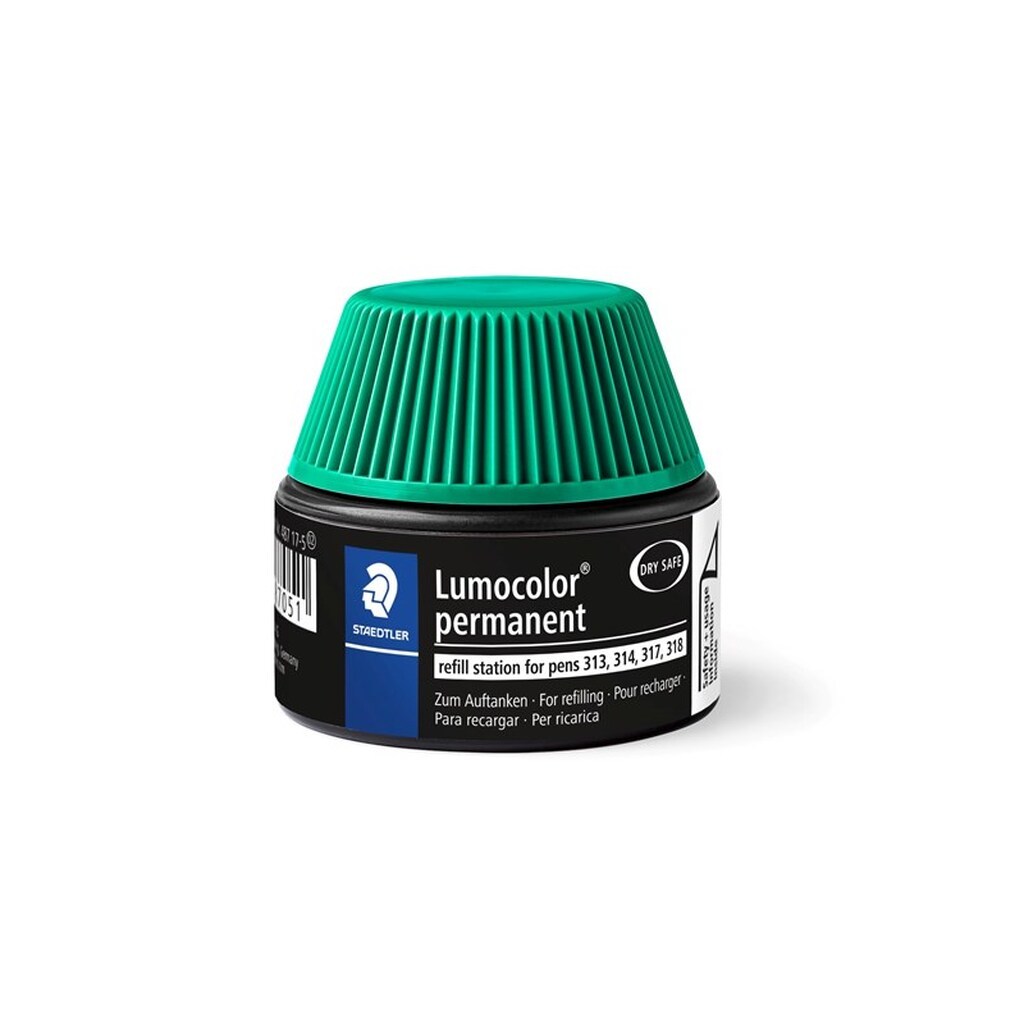 Staedtler REFILL, 4 STK, T/ LUMOCOLOR 313/314/317/318 GRØN