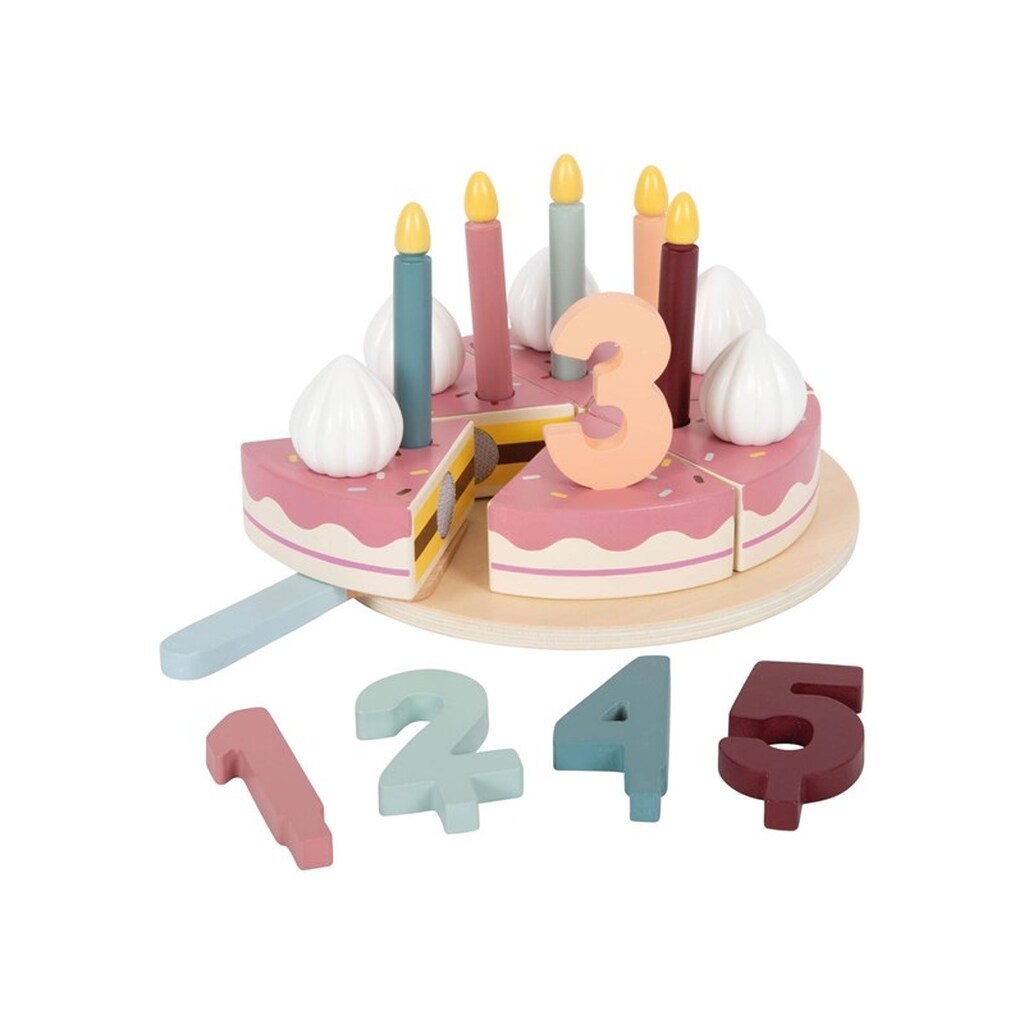 Small Foot - Wooden Cuttable Birthday Cake 18pcs.