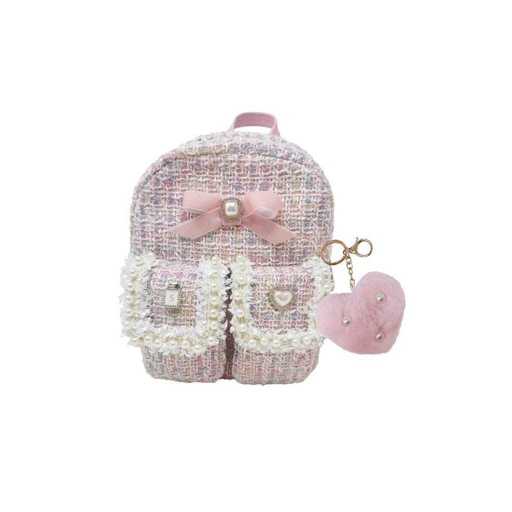 Hot Focos Mini tweet rygsæk m/pynt &amp; hjerte nøglering