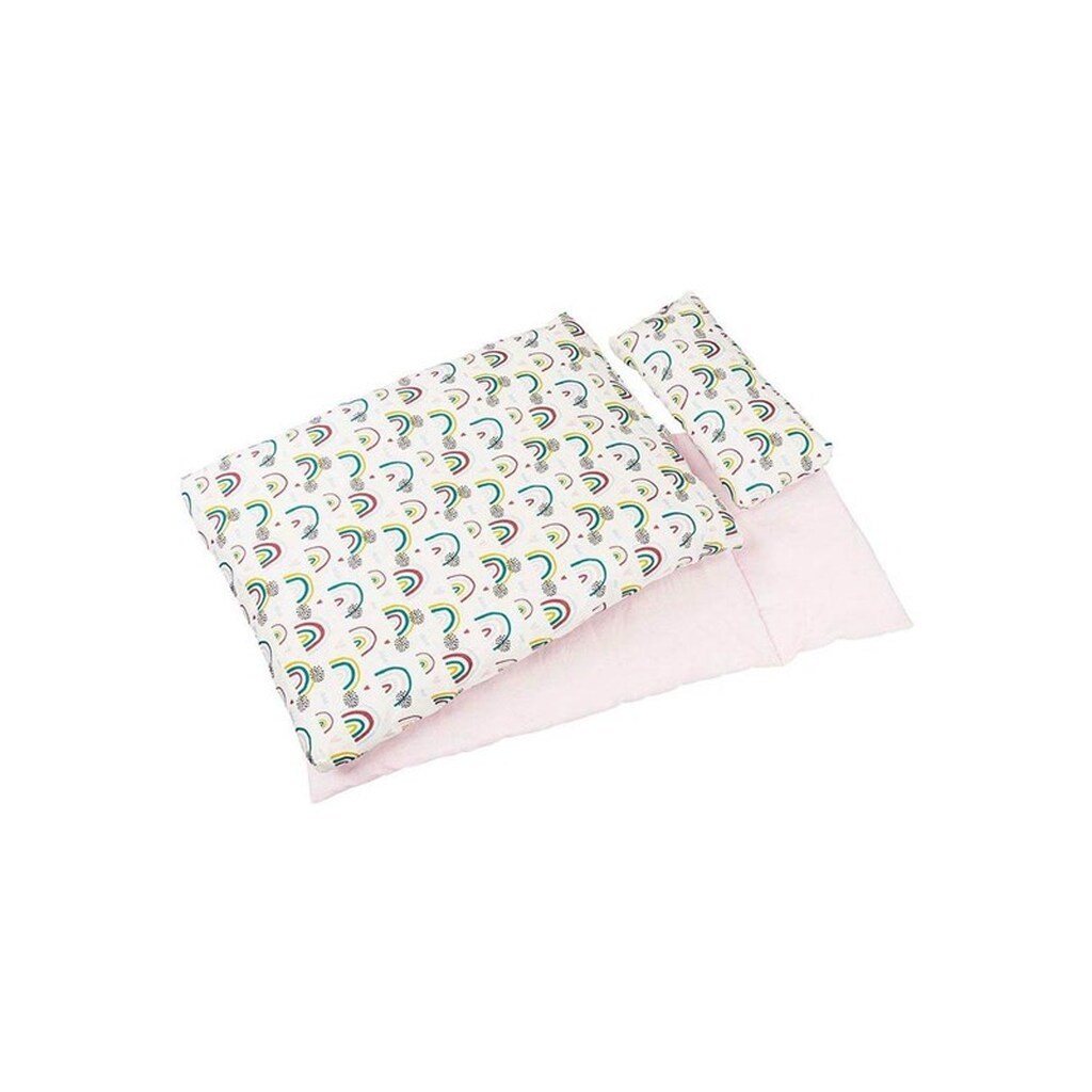 Goki - Dolls Bedding Set Rainbow 3 pieces.