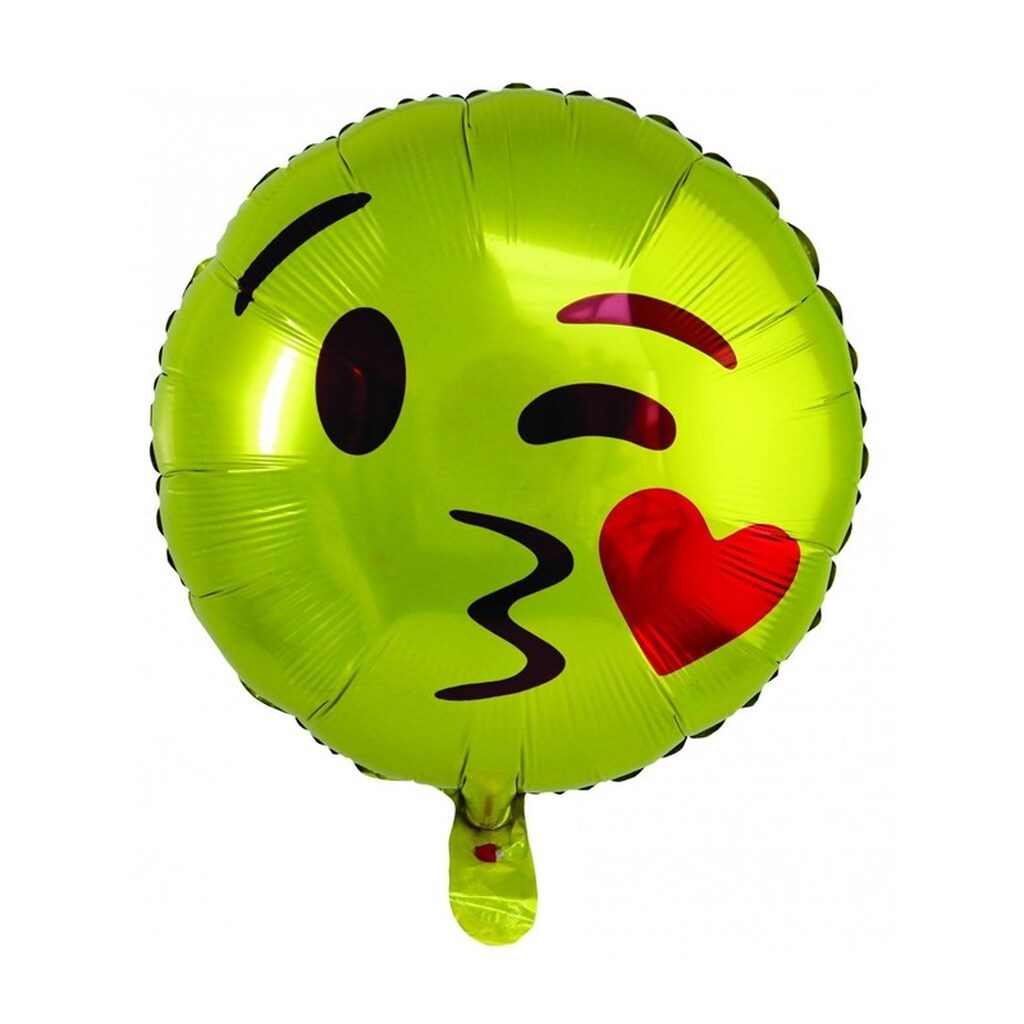 SCANSEASON Folieballon Emoji, Ø45cm, 1 stk.