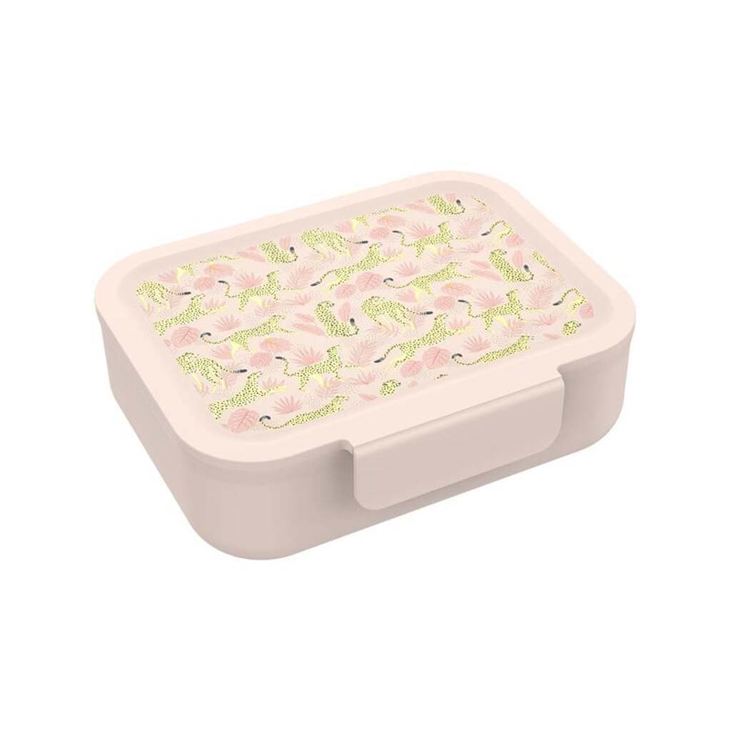 Euromic LUNCH BUDDIES Leopard lunch box w/clip &amp; divider