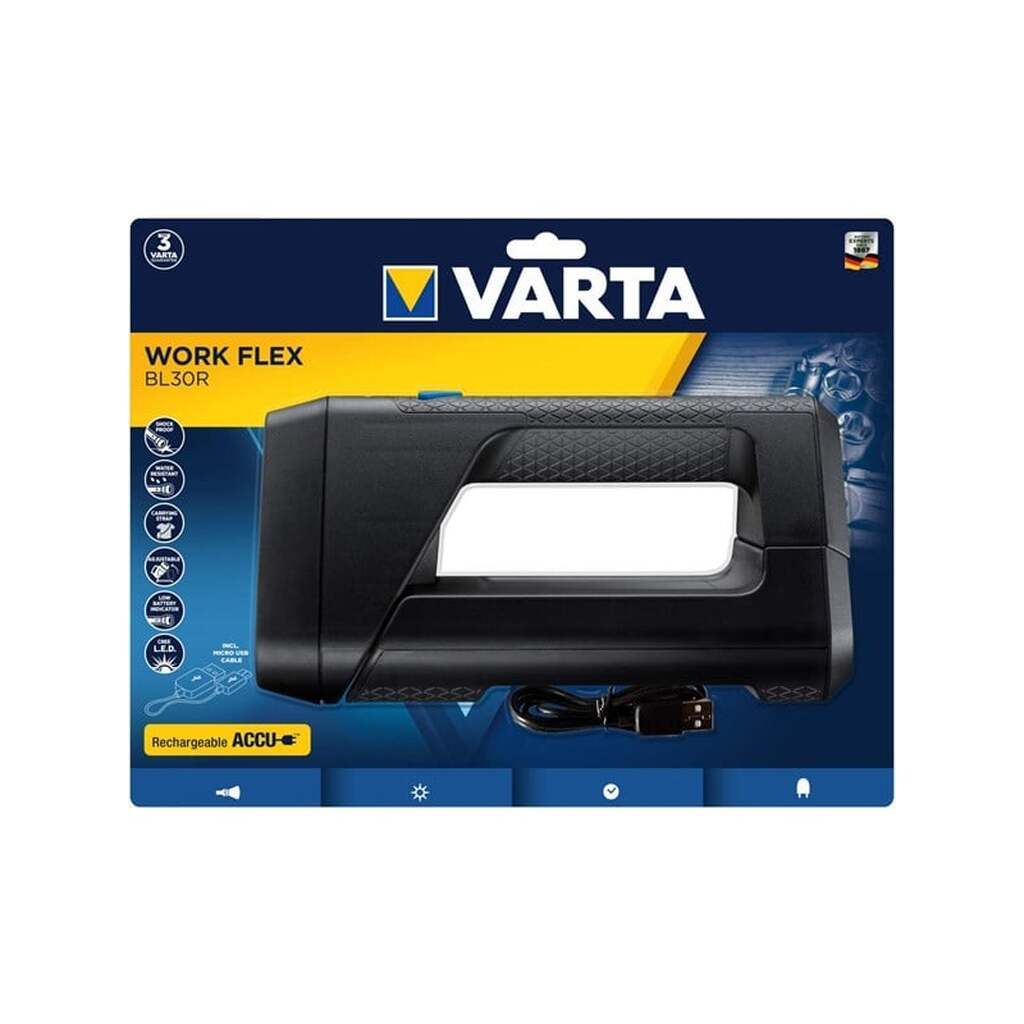 VARTA Work Flex BL30R Light Rechargeable Hand Lamp