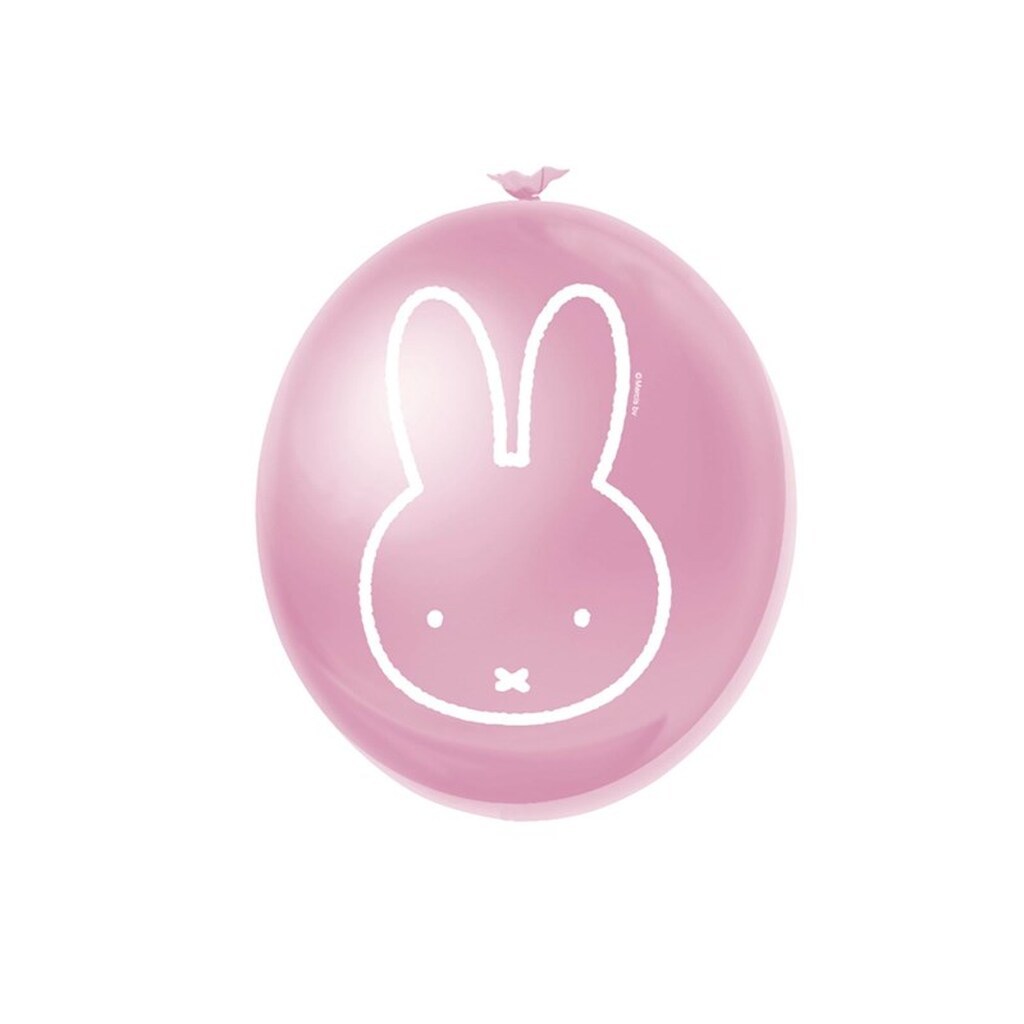 Haza Witbaard Balloons Miffy Pink 6 pcs.