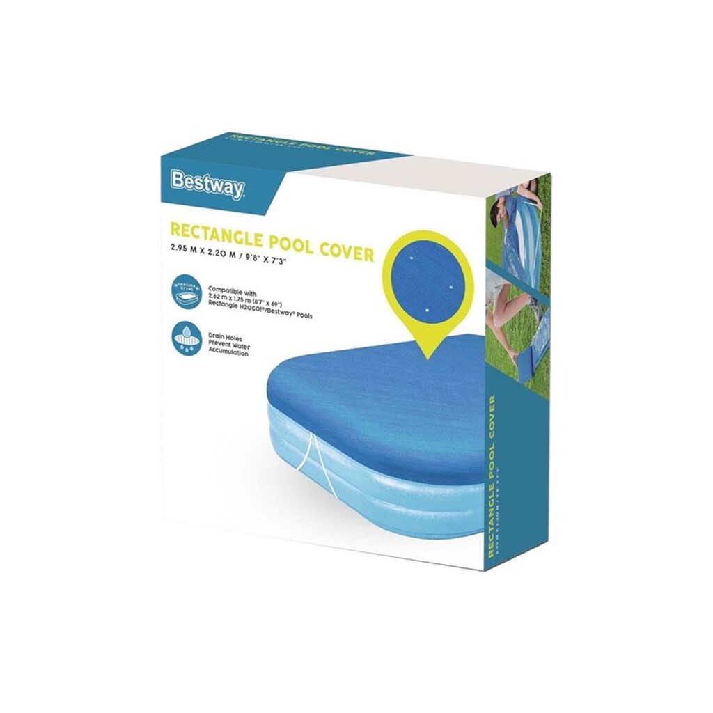 Bestway Family Pool Cover Rectangle 262cm