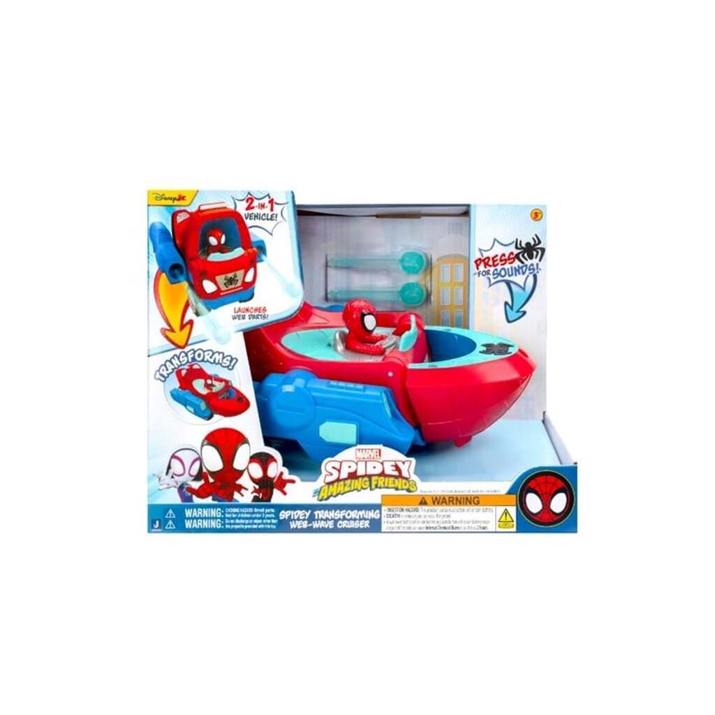 Spidey and His Amazing Friends Spidey Transforming Web-wave Cruiser