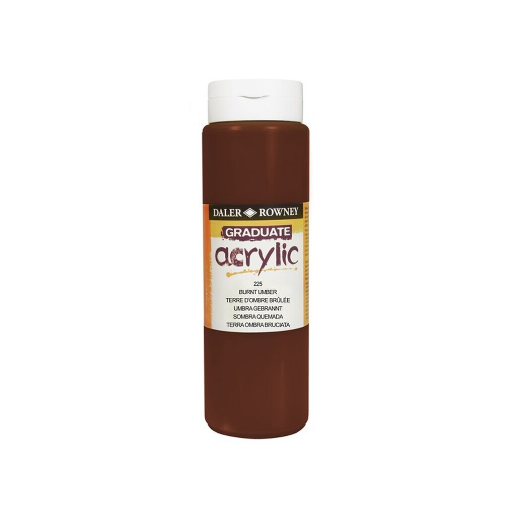Daler-Rowney Graduate Acrylic 500 ml Burnt Umber