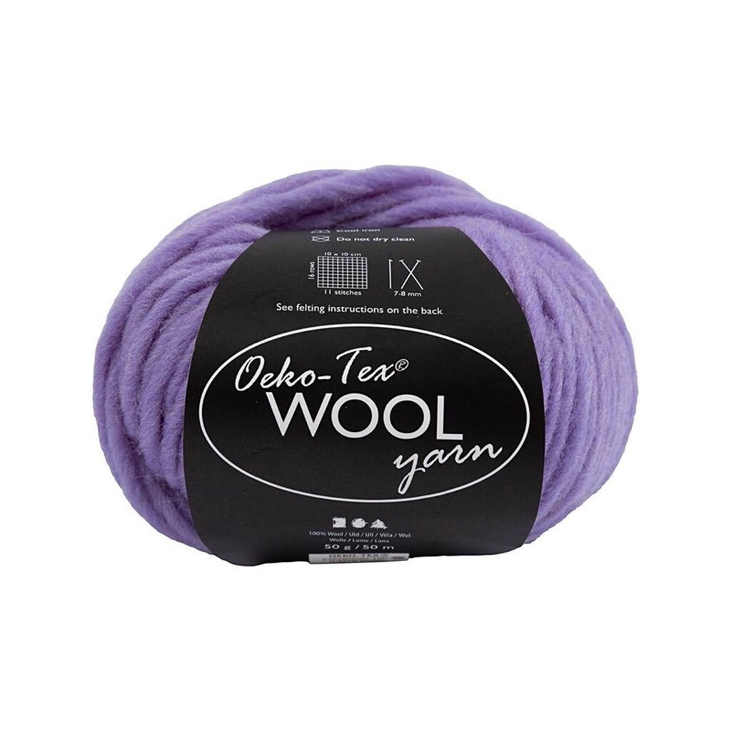 Creativ Company - Wool yarn Purple 50m