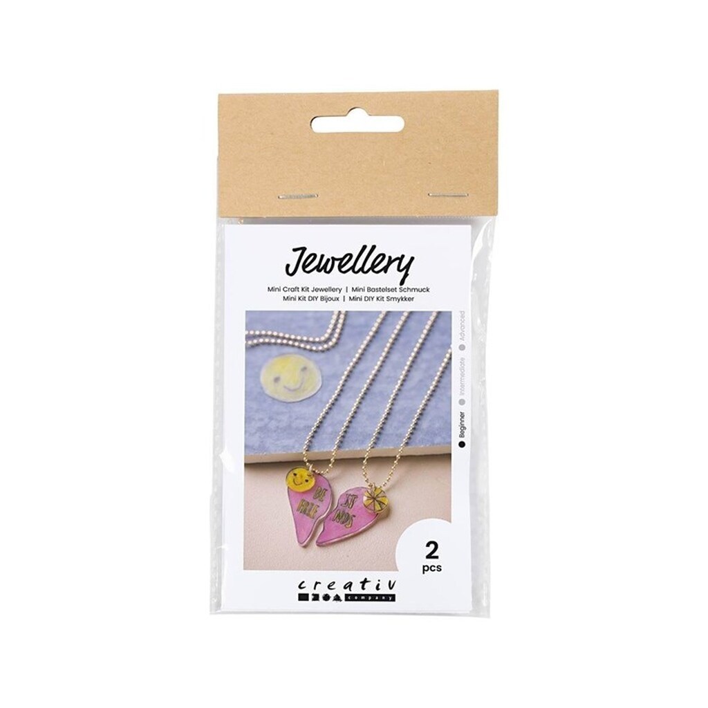 Creativ Company - Mini Hobbyset Jewelry Friendship Necklaces made of Shrink Film