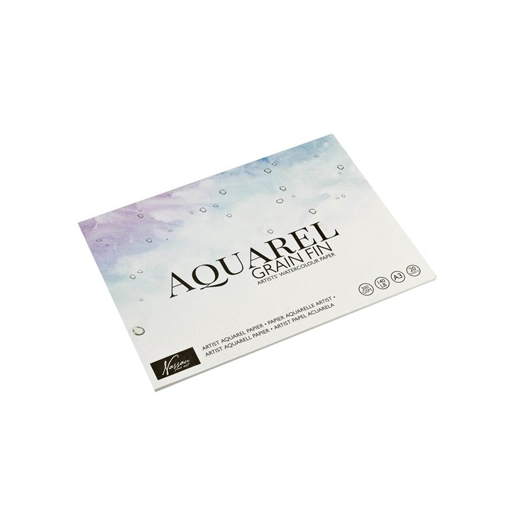 Nassau Akvarel tegneblok, A3, 20 sider, 300 gsm