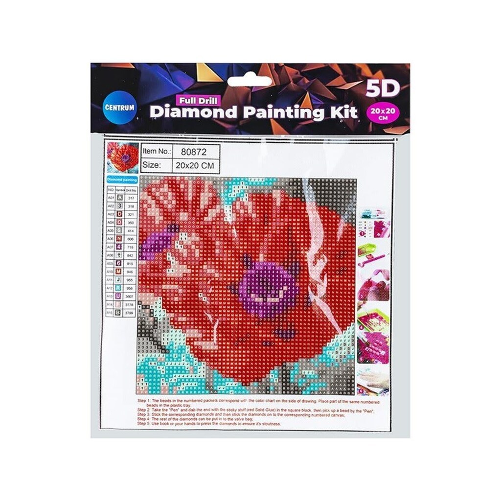 CENTRUM Diamond Painting 20*20cm. BLOMST