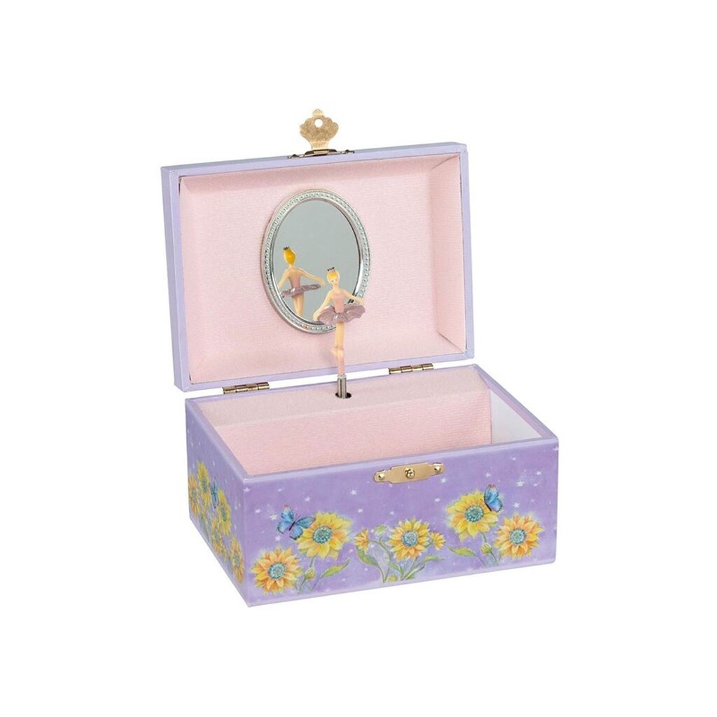 Goki - Music Box Ballerina Flowers Purple