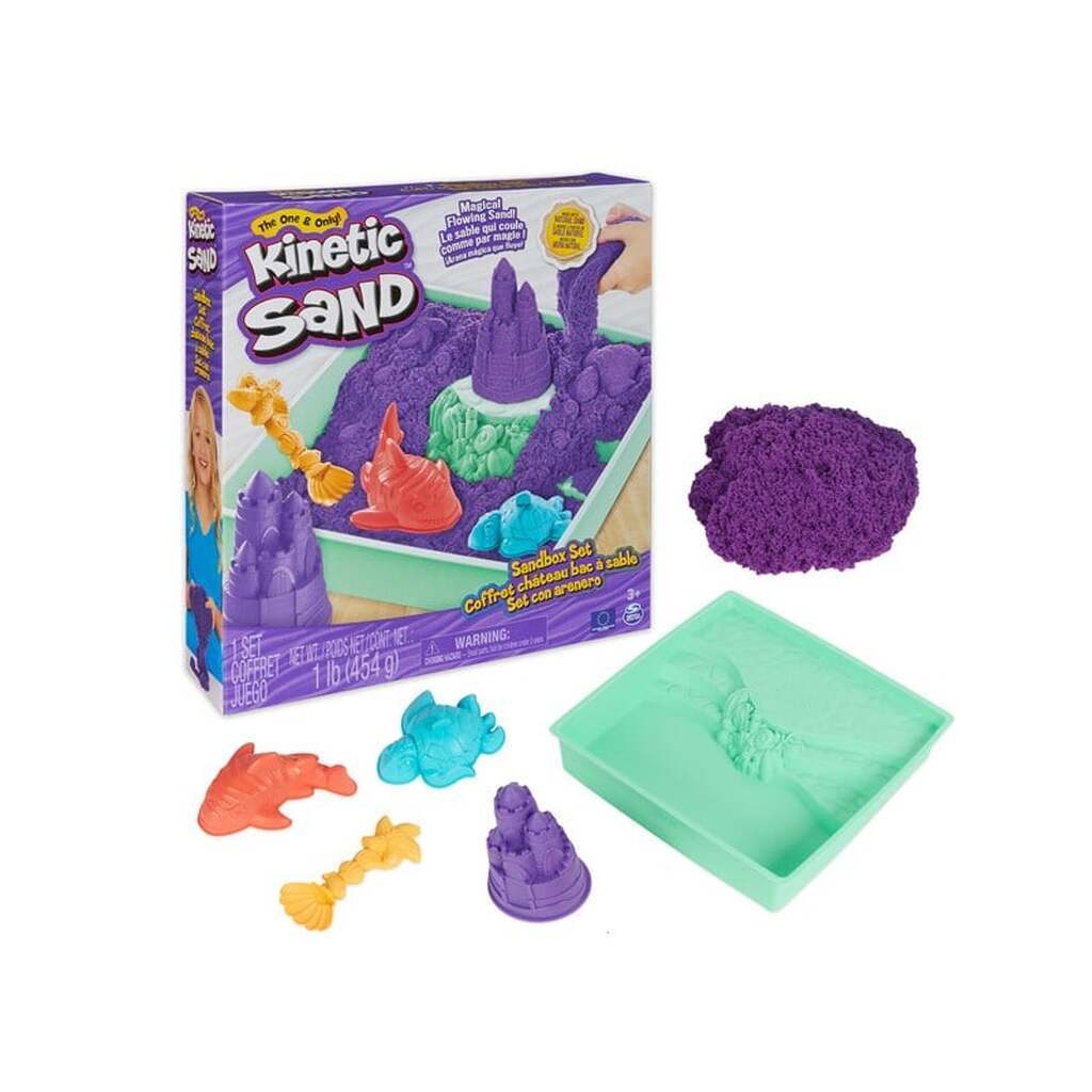 Kinetic Sand Sandbox-sæt - Lilla