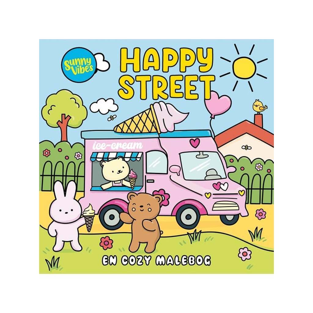 Happy Street: En cozy malebog - Børnebog - Pocketbog