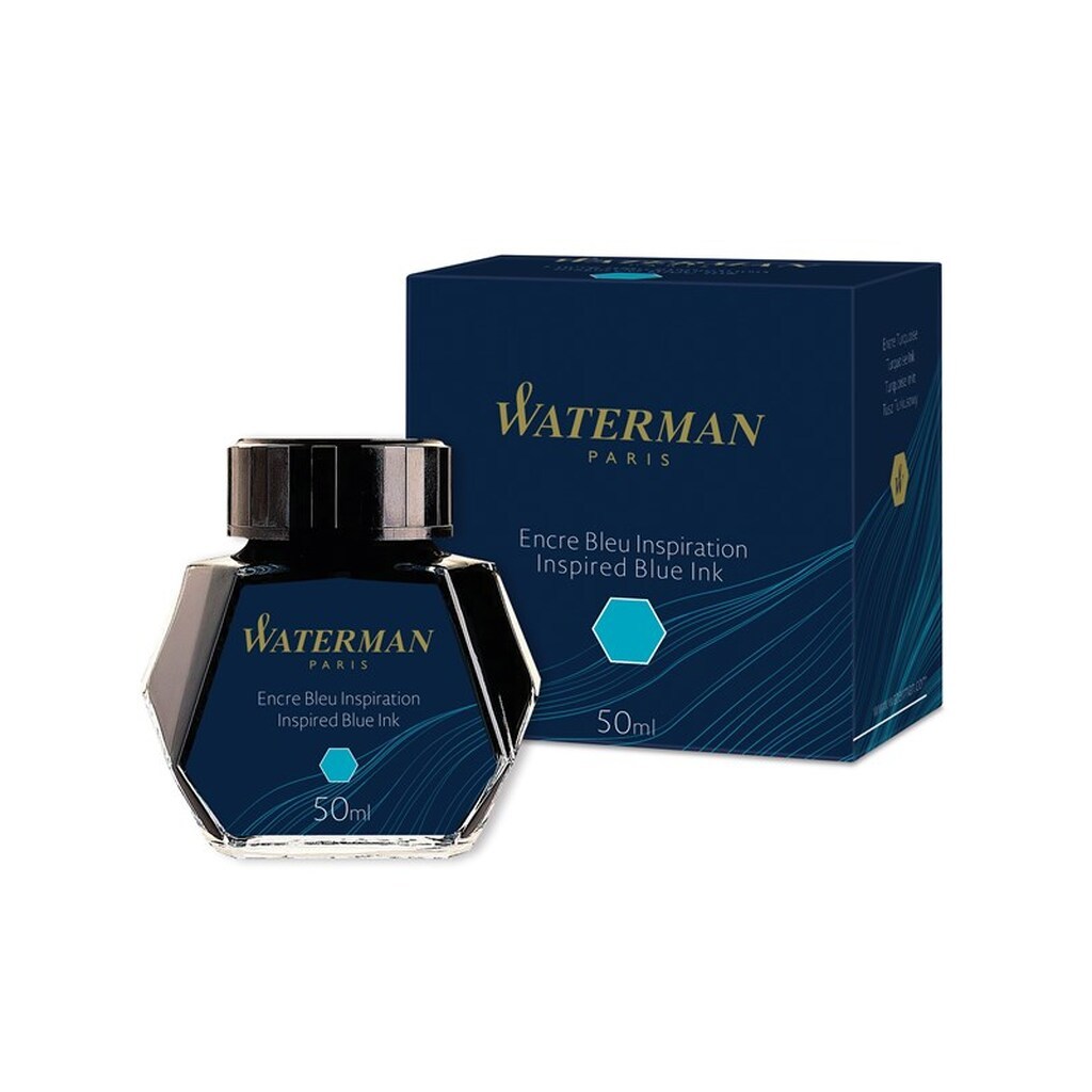 Waterman Fountain Pen blæk | Inspireret blå | 50ml flaske