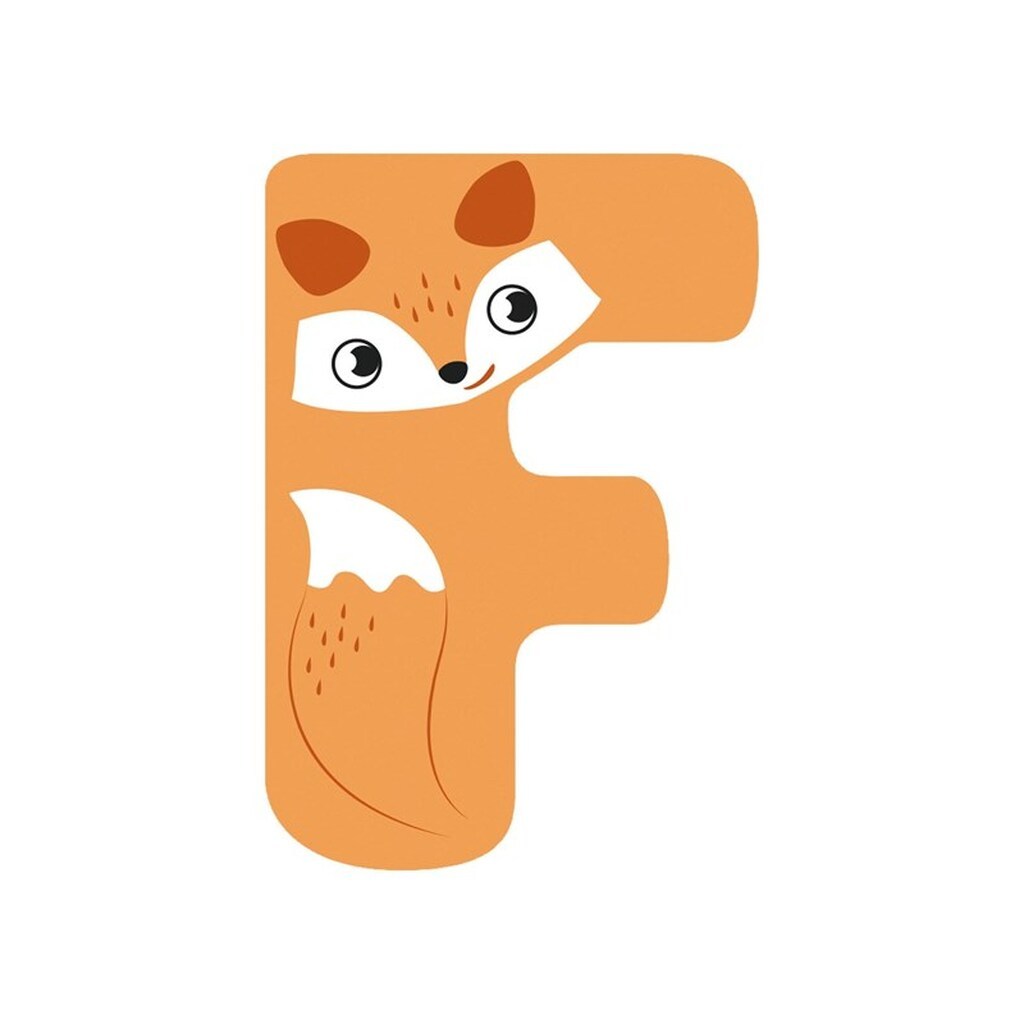 Small Foot - Wooden Animal Children&apos;s Letter - F