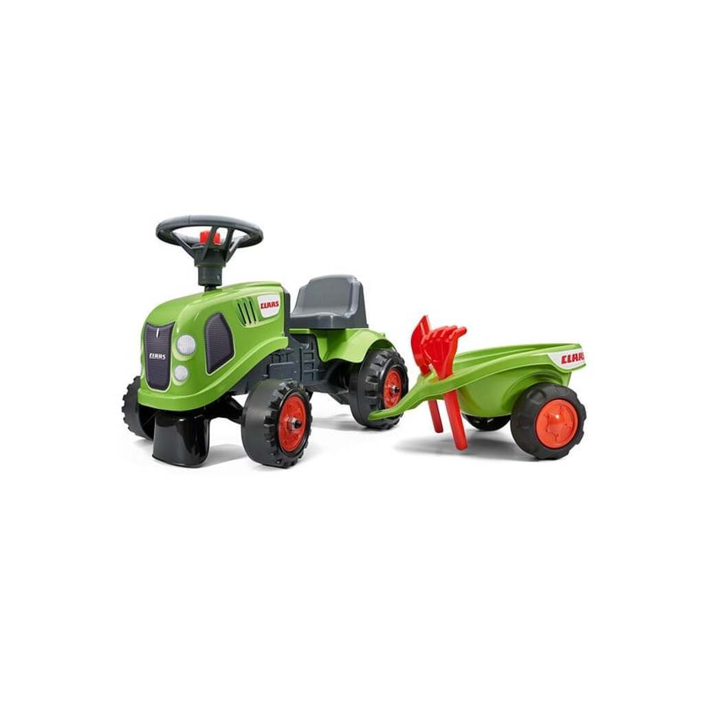 Falk  Traktor med trailer, rive og skovl Baby Claas