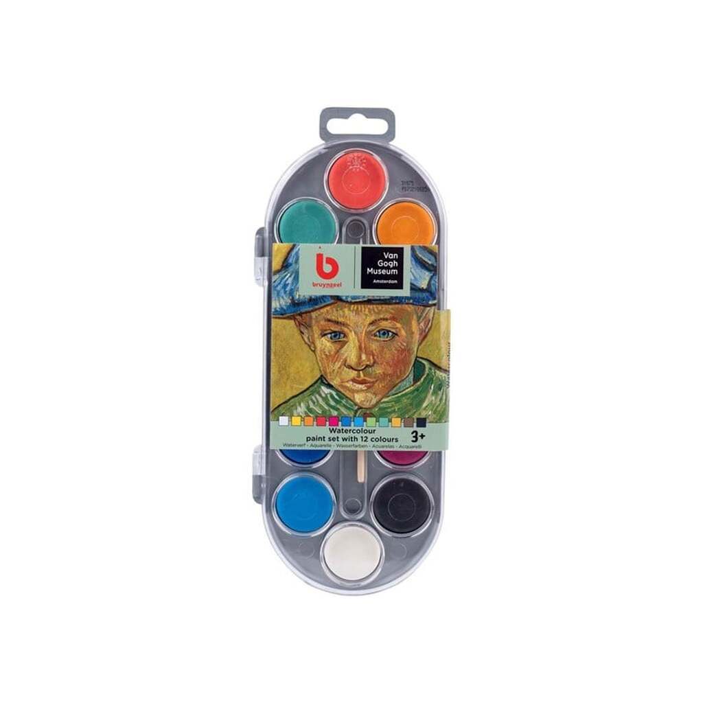 Bruynzeel xVan Gogh Museum Watercolor Paint Set with Brush