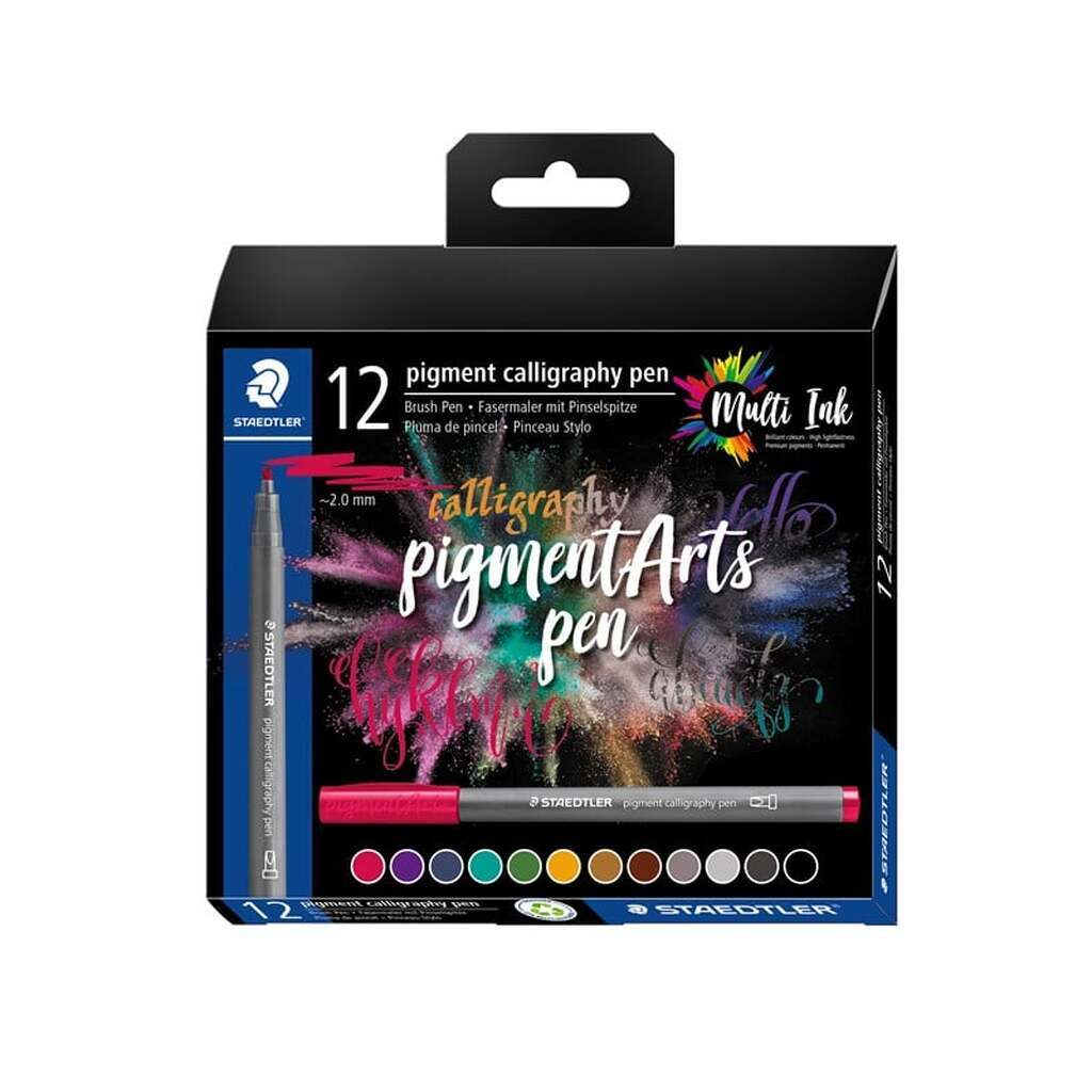Staedtler Kalligrafi Pen Pigment 12stk/ass