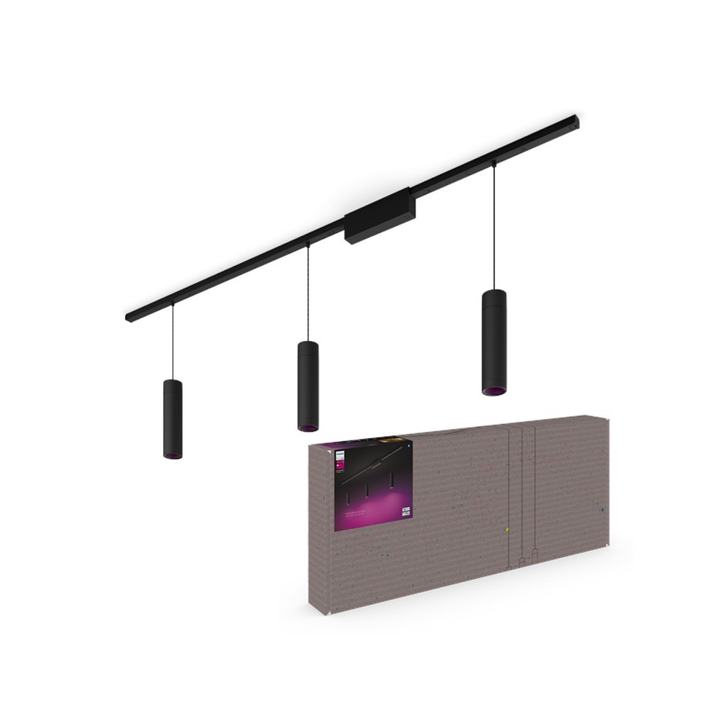 Philips Hue Perifo Loft Pendel - 3 Cylinders - Sort