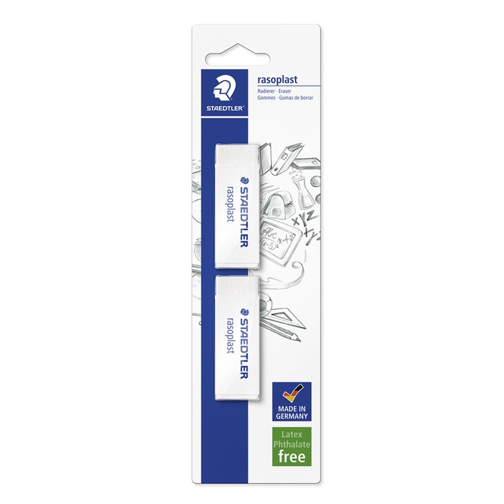 Staedtler Rasoplast viskelæder 65X23X13mm 2/Bk