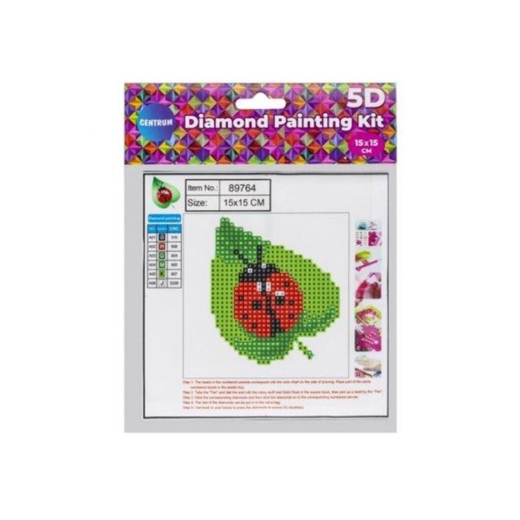 CENTRUM Diamond Painting 15*15cm. Mariehøne