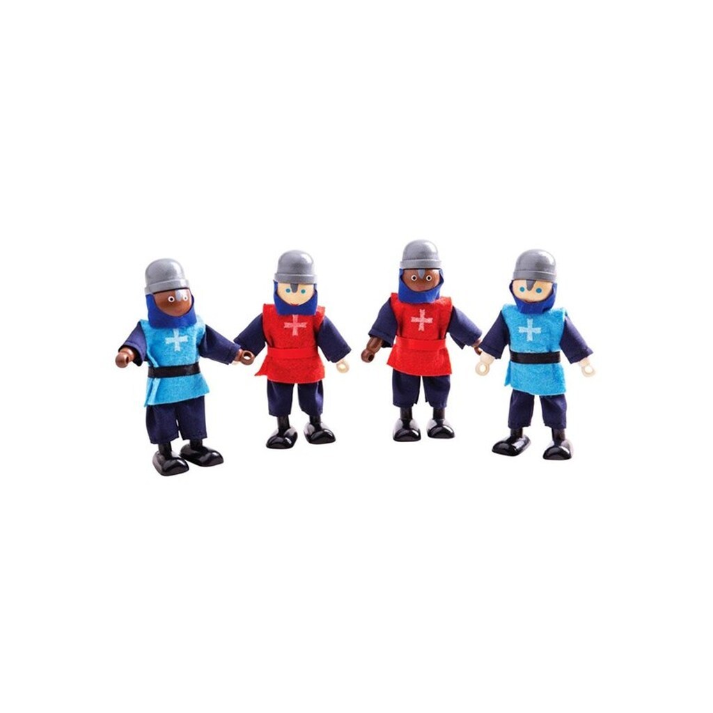 Bigjigs Wooden Medieval Knights 4pcs.