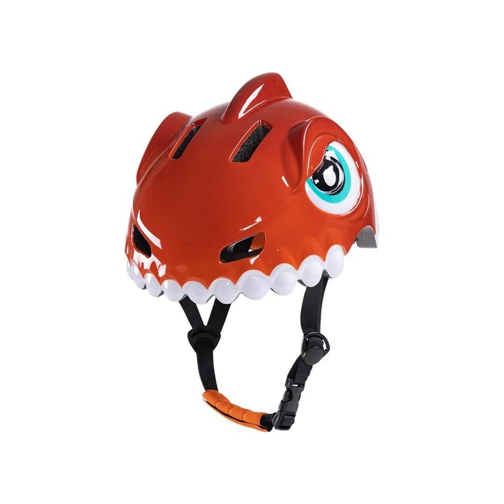 Wozinsky Children's bicycle helmet  dinosaur motif 52-56 cm - red