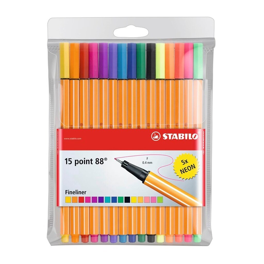 STABILO Point 88 classic fineliner set assorted colours