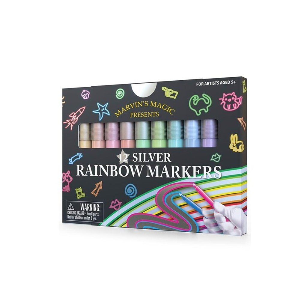 Marvins Magic Silver Rainbow Markers