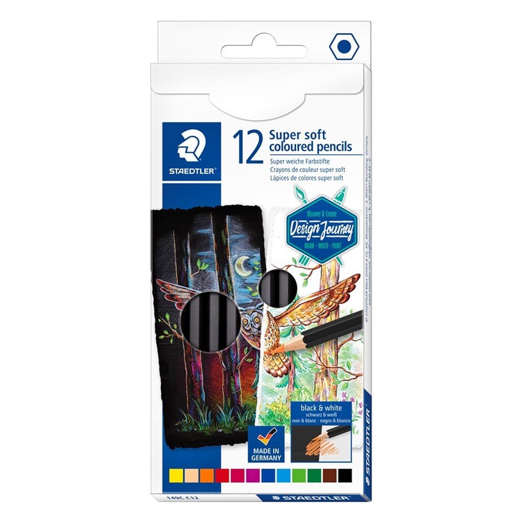 Staedtler Supersoft Farveblyant 12 Stk. 100% PEFC