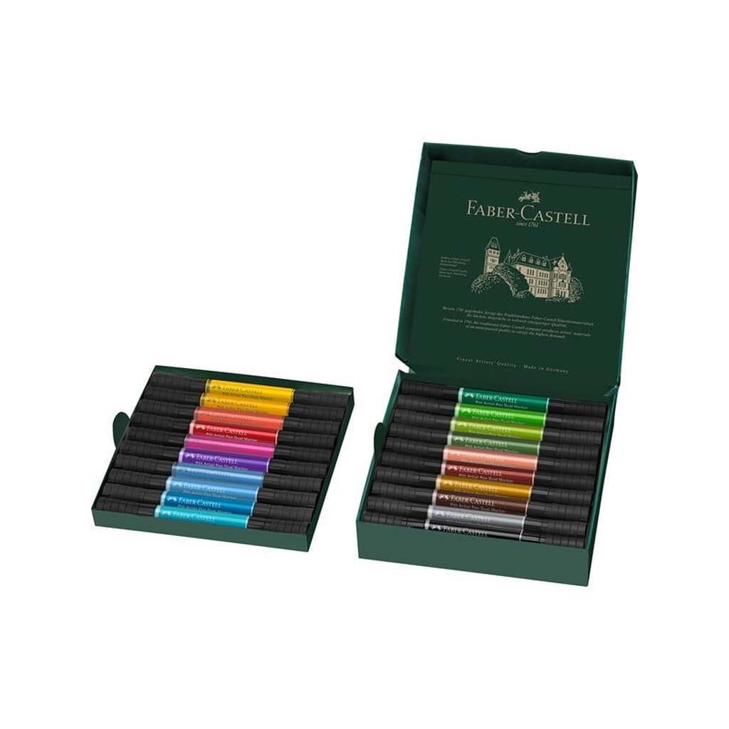 Faber-Castell Pitt Artist Dual marker box of 20 ass