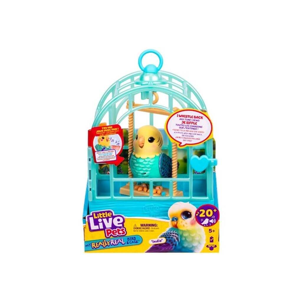 Little Live Pets MY REALLY REAL BIRD &amp; CAGE INDIE