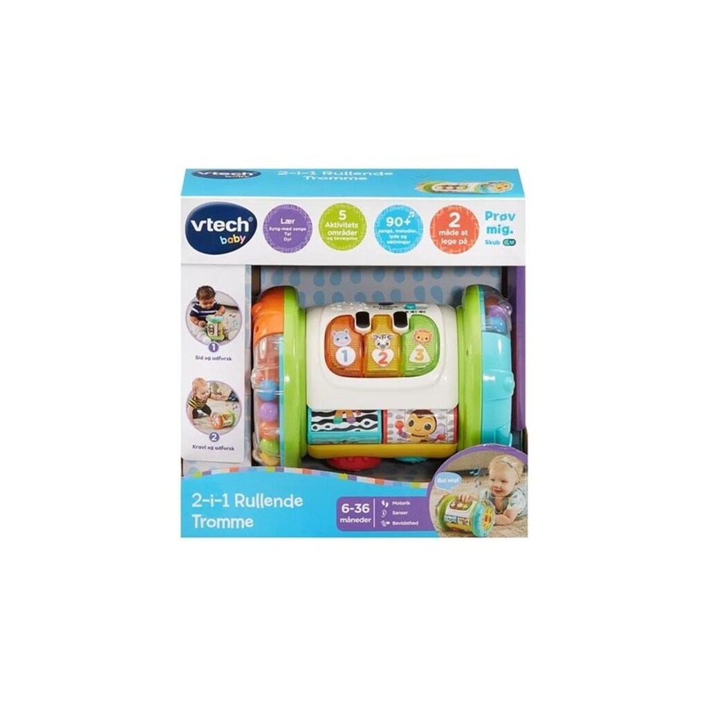 VTech 2- In 1 Rolling Explorer Tromme DK