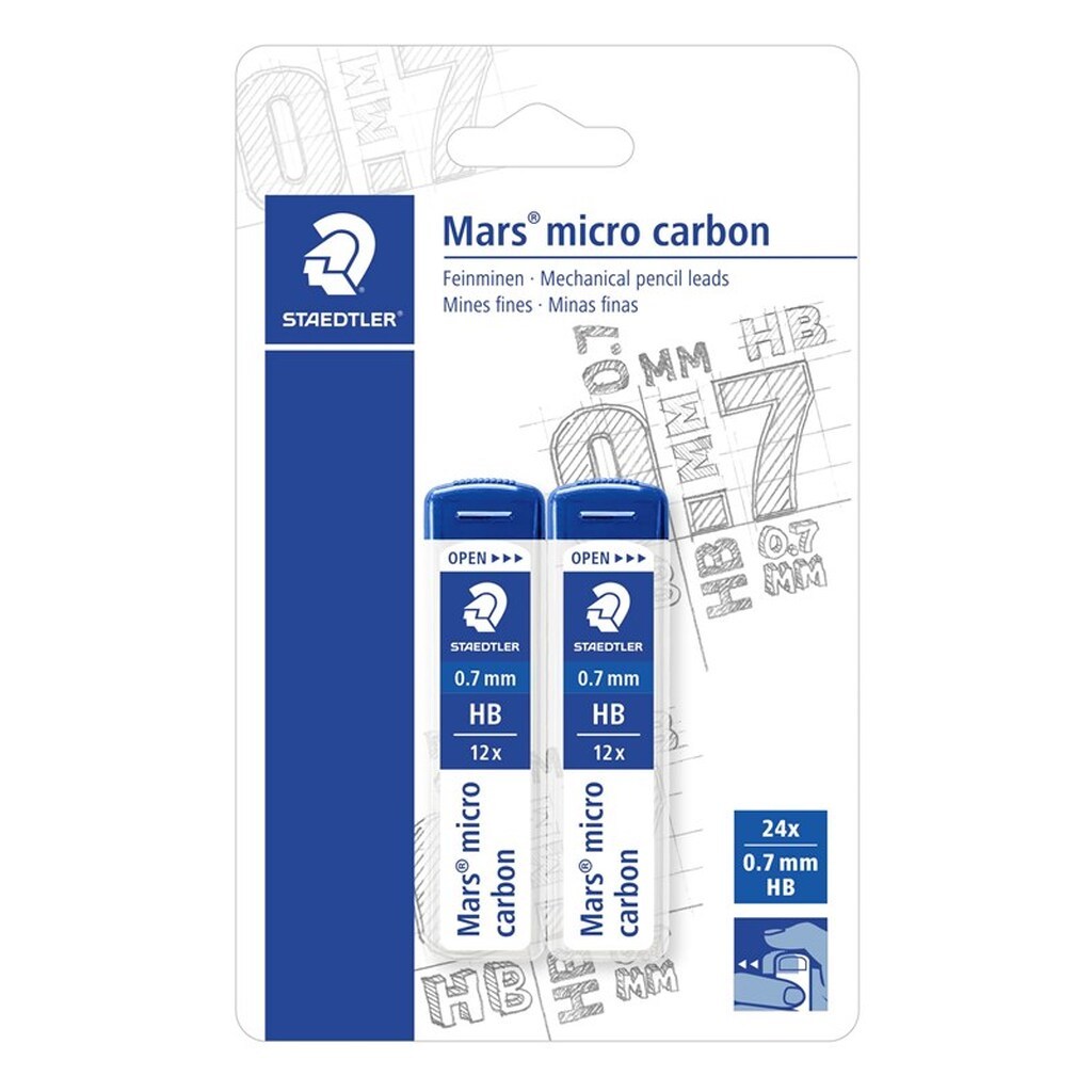 Staedtler Mars Micro Mine 0,7mm HB 2/Bk