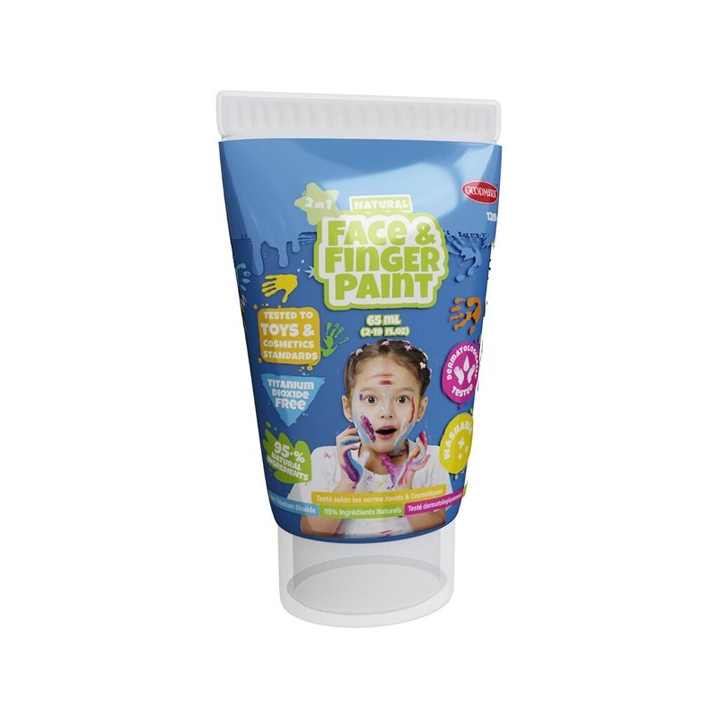Boti Natural Face &amp; Fingerpaint Tube - Blue 65ml
