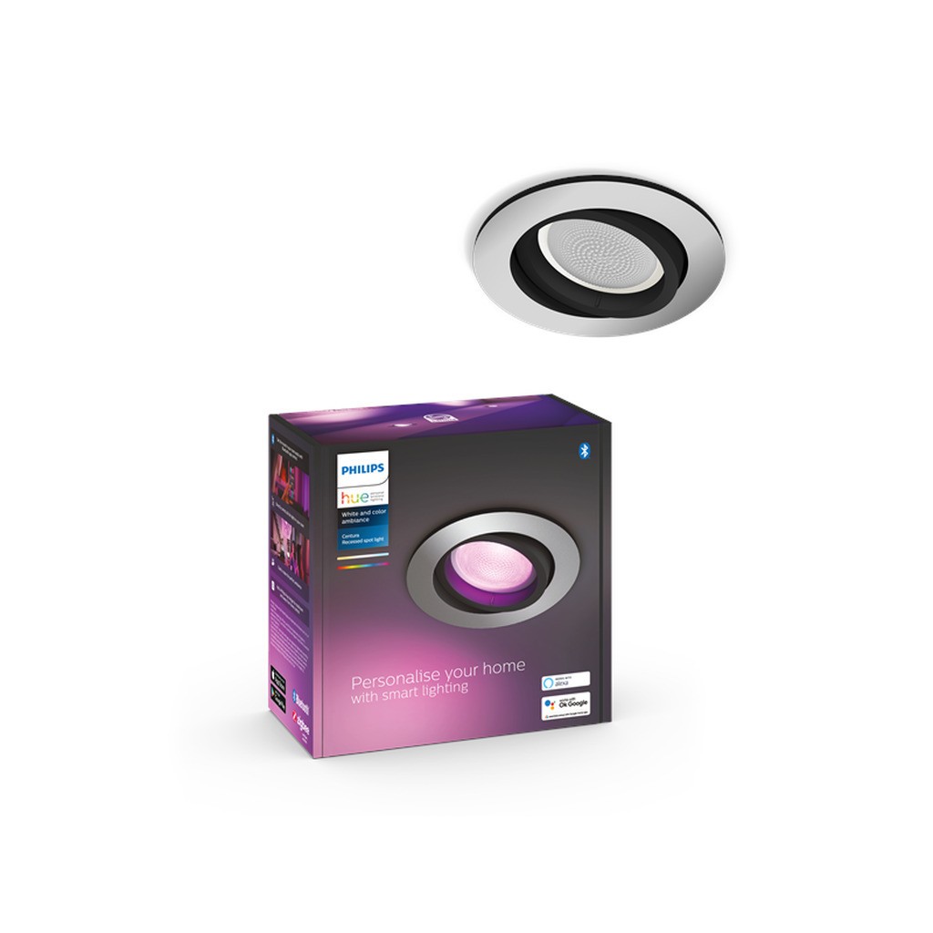 Philips Hue Centura Indbygningsspot Rund - Aluminium